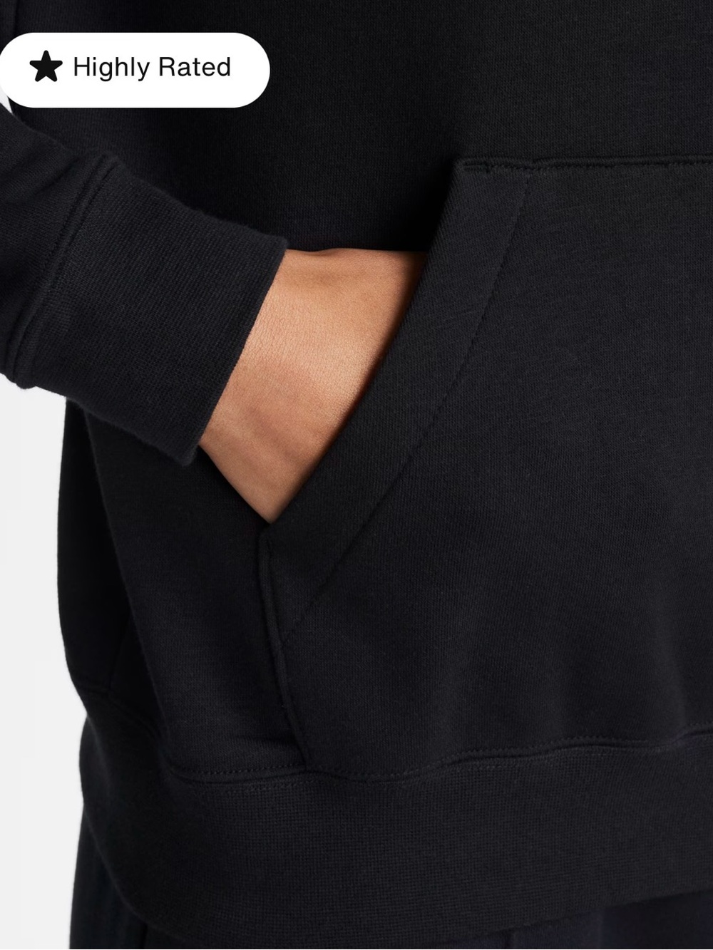 Nike Black Women's Half-Zip Pullover Sweatshirt - Picture 4 of 5